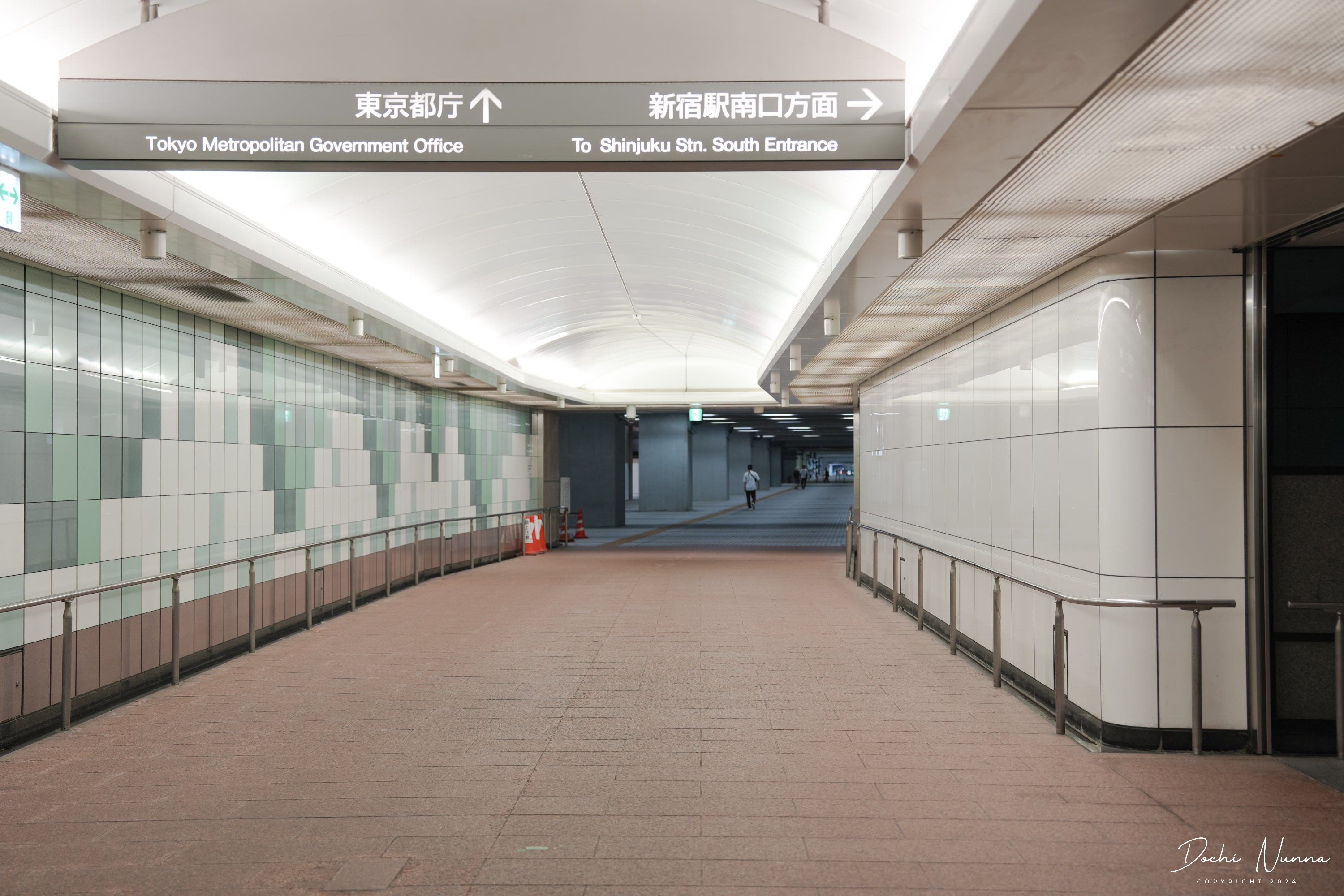 Underground walkway connecting to Shinjuku Station