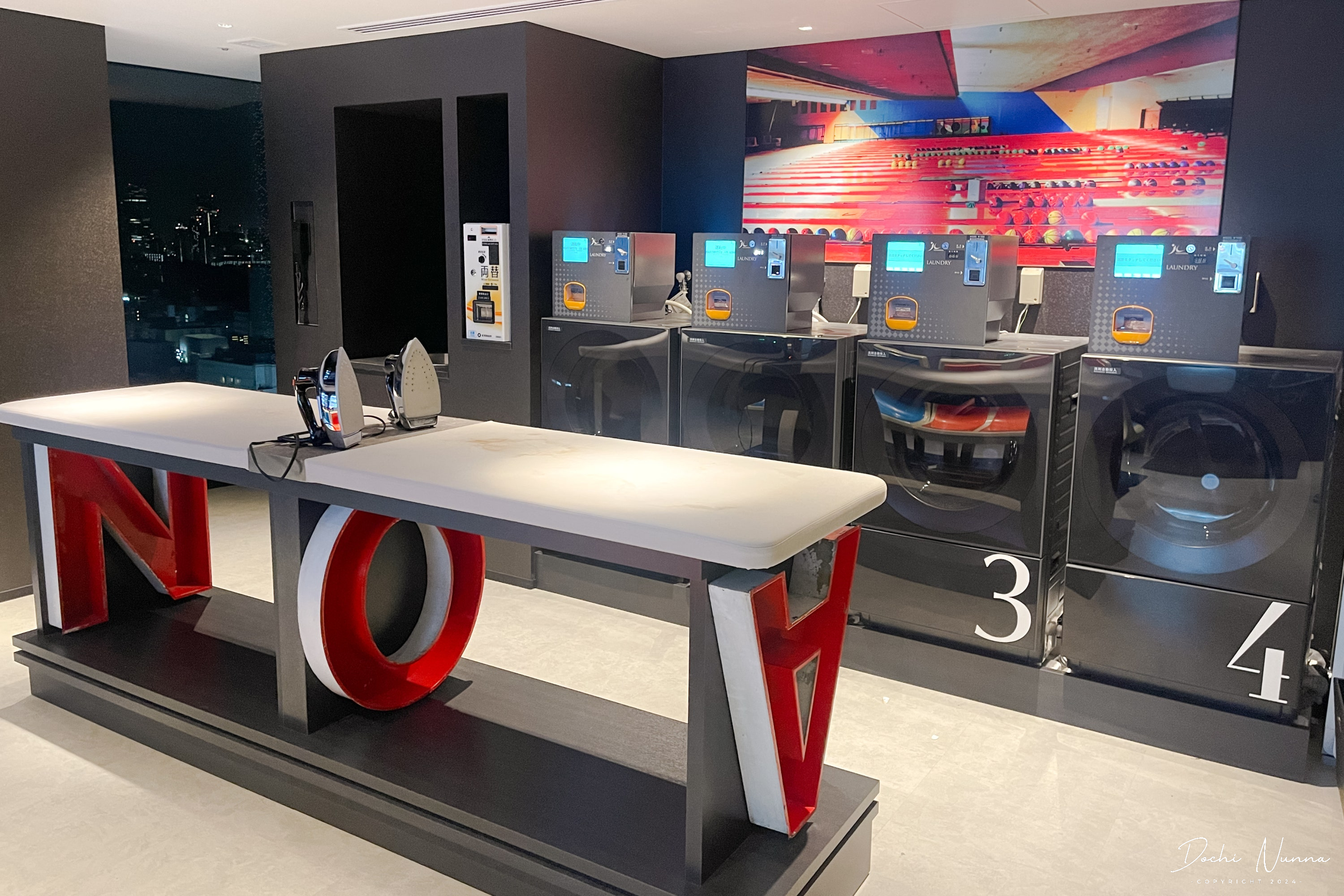 Stylish interior of a room at HOTEL GROOVE