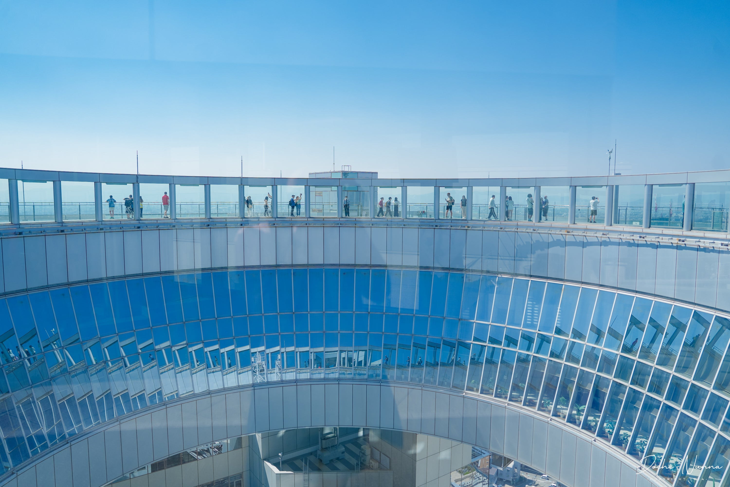 あべのハルカス300展望台からの大阪の街並み