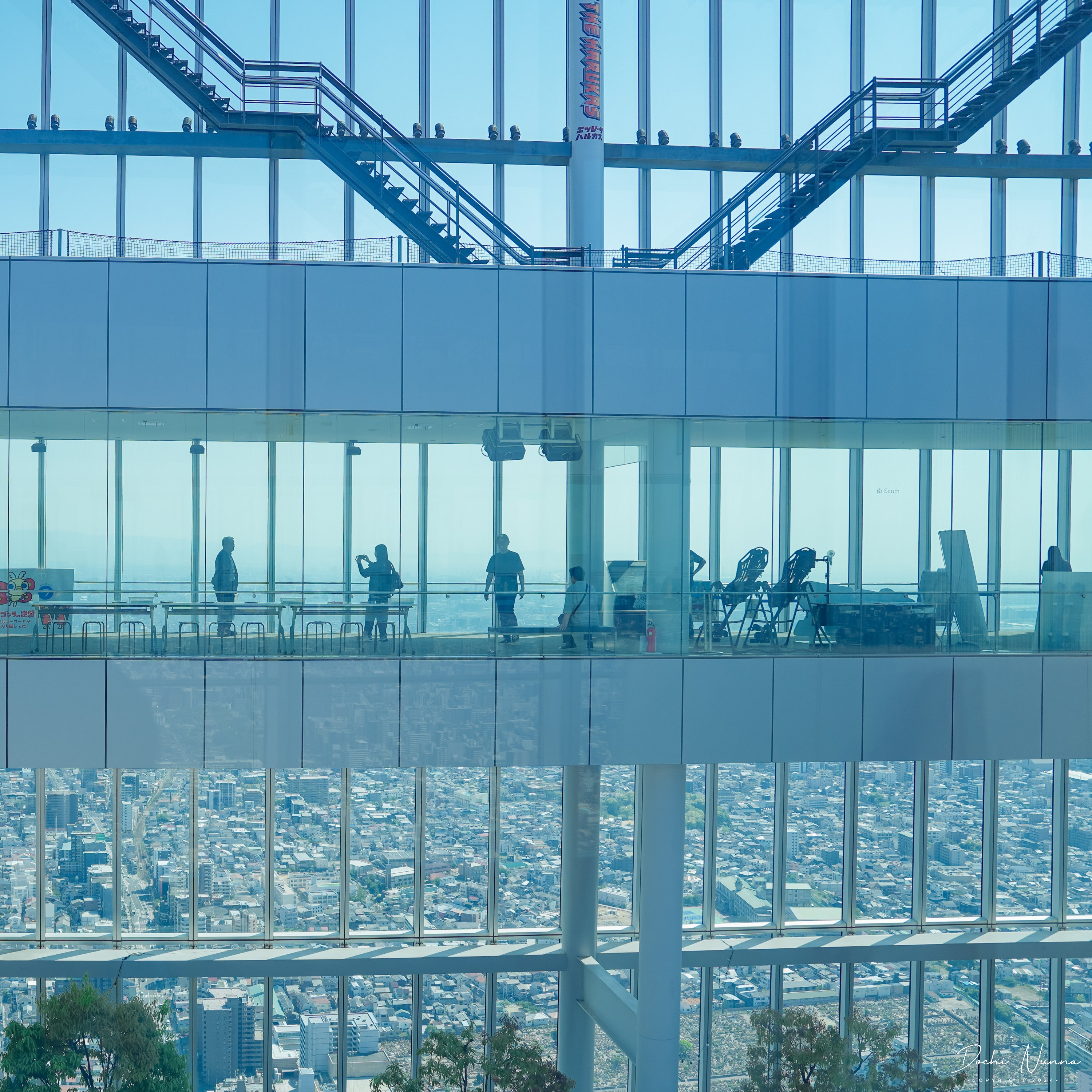 あべのハルカス300展望台からの眺め