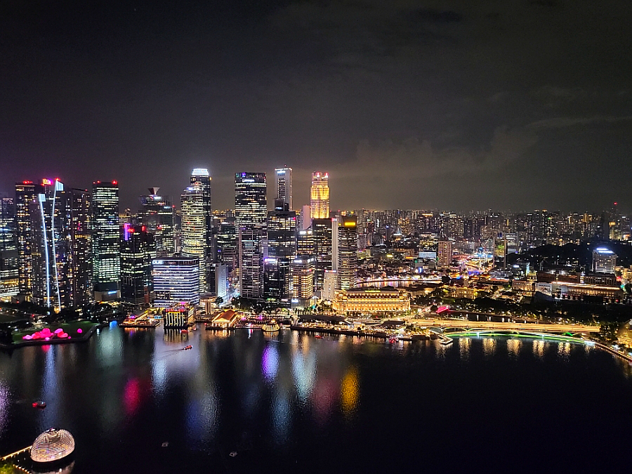 Singapore Night Skyline