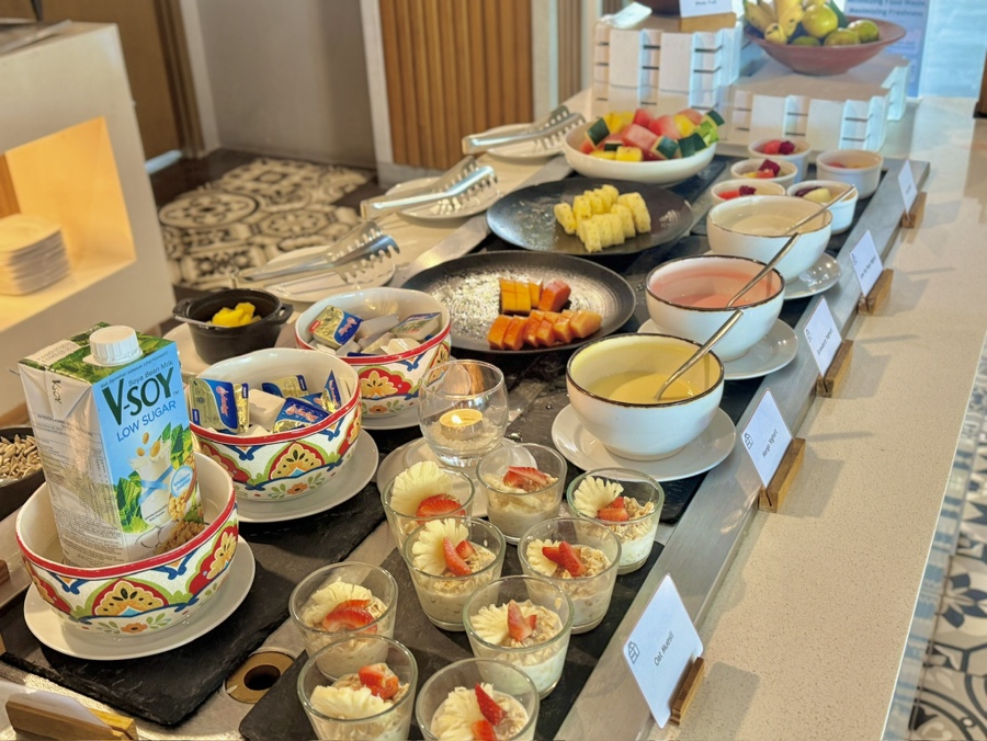 SALTレストランの朝食ビュッフェ