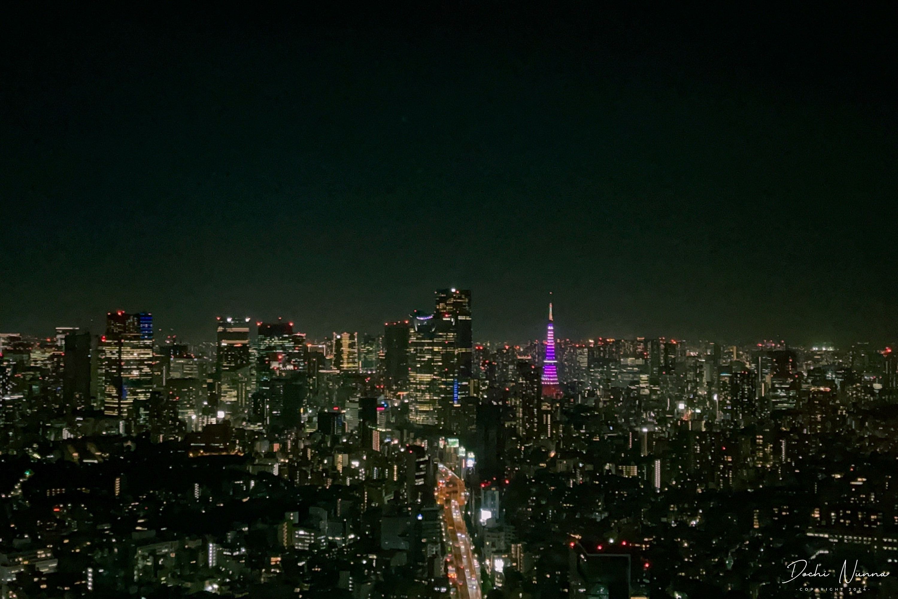 วิวกลางคืนของโตเกียวจาก Shibuya Sky