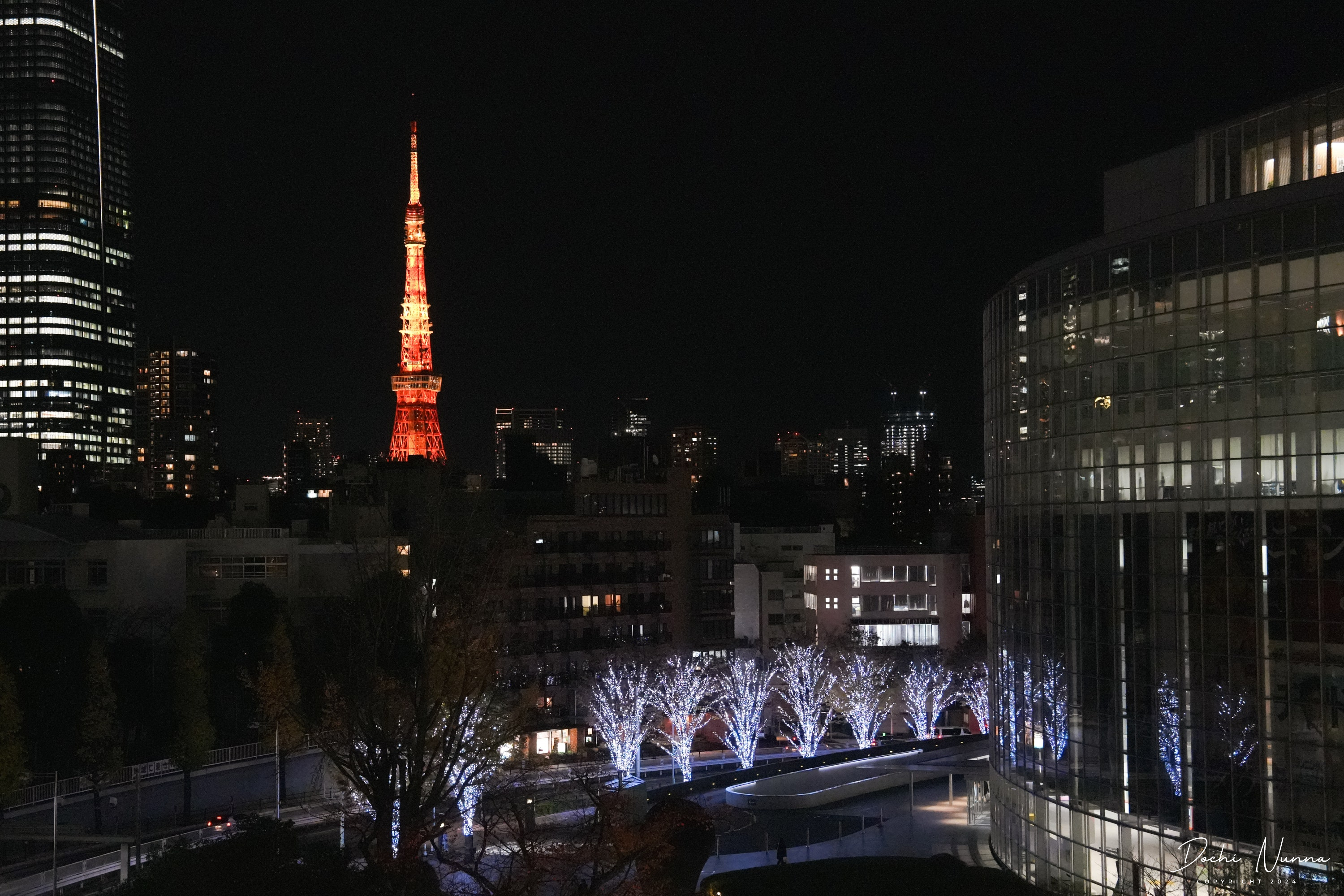 วิวโตเกียวทาวเวอร์จาก Roppongi Hills