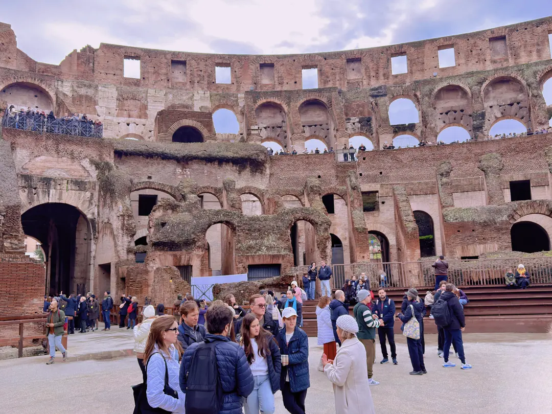 View from the Colosseum arena floor