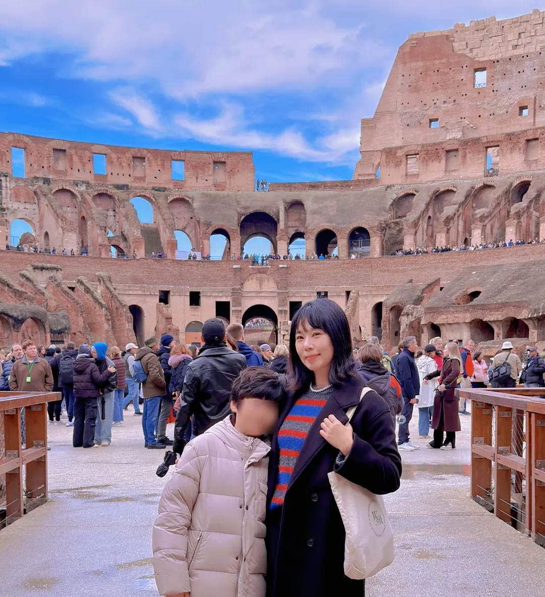 Walking path inside the Colosseum