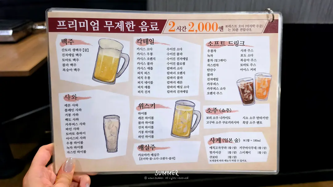 肉魚 アルコールメニュー
