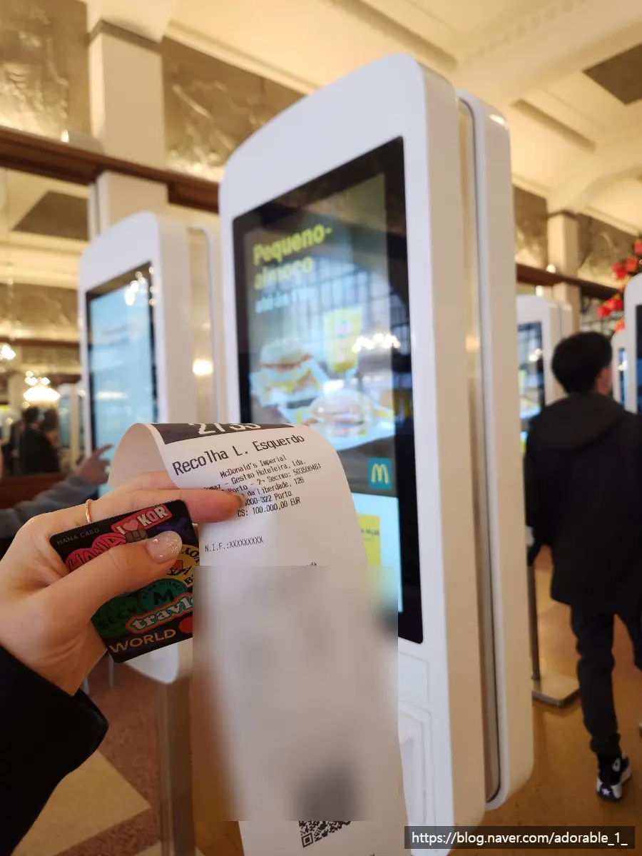 Ordering food at McDonald's Porto