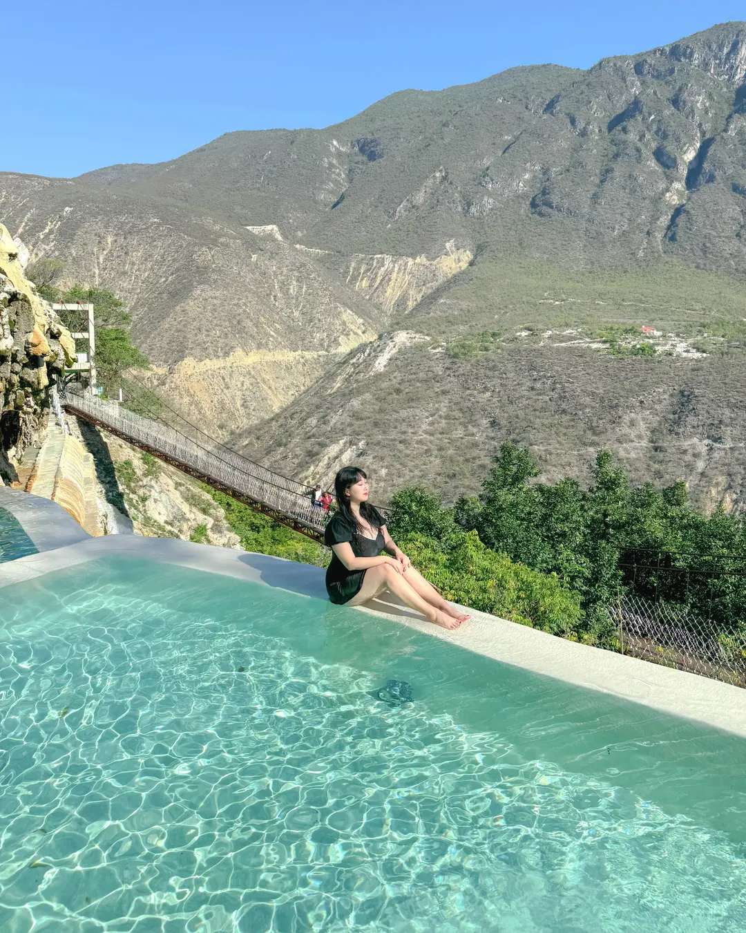 Spectacular view from the pools