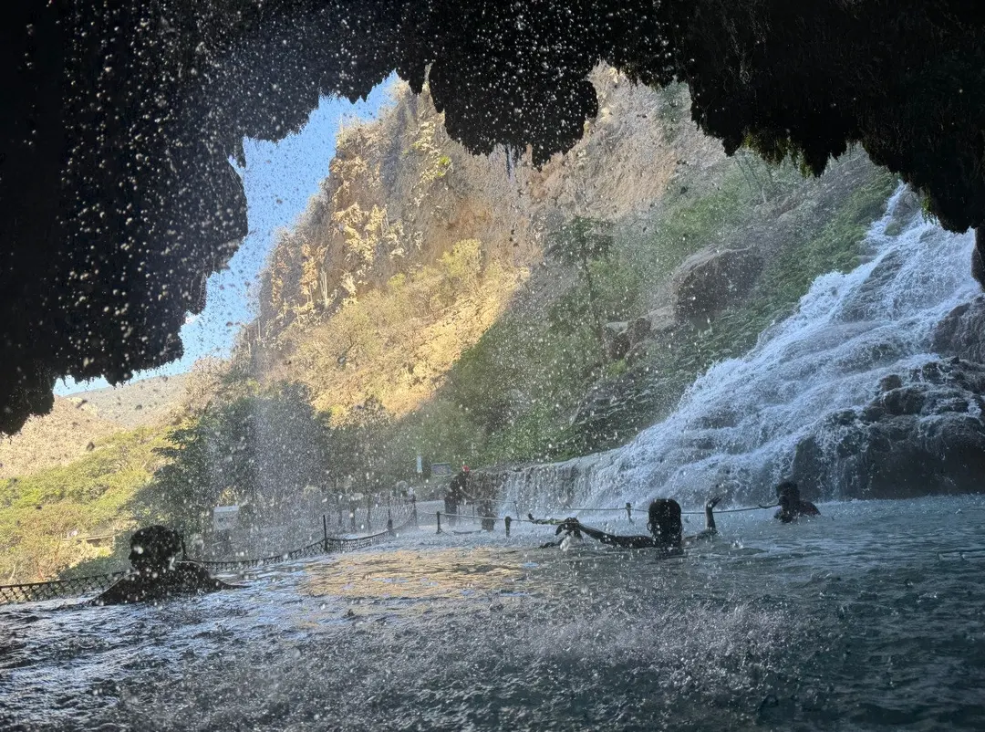 Inside the thermal cave
