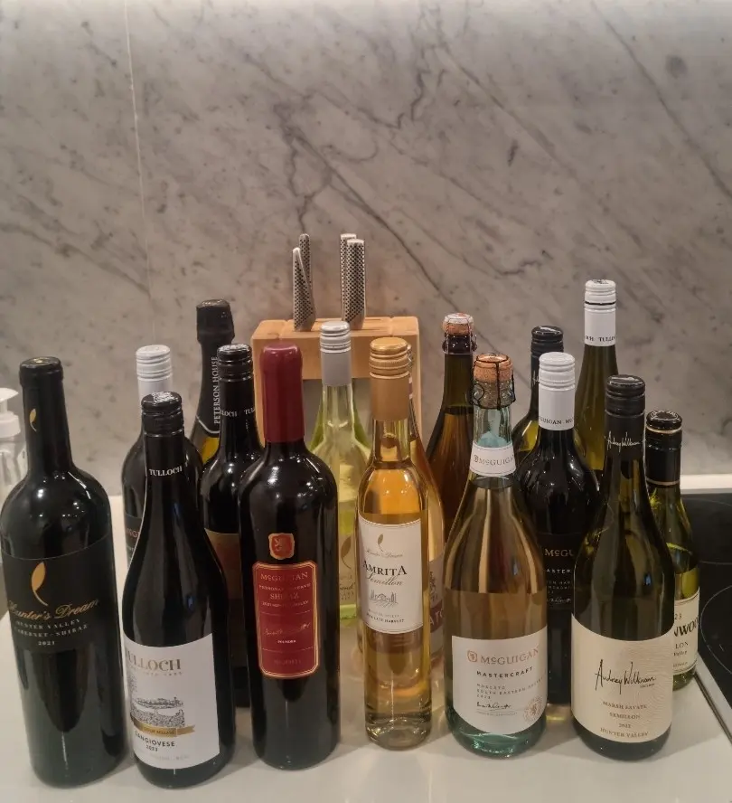 Wines purchased from Hunter Valley
