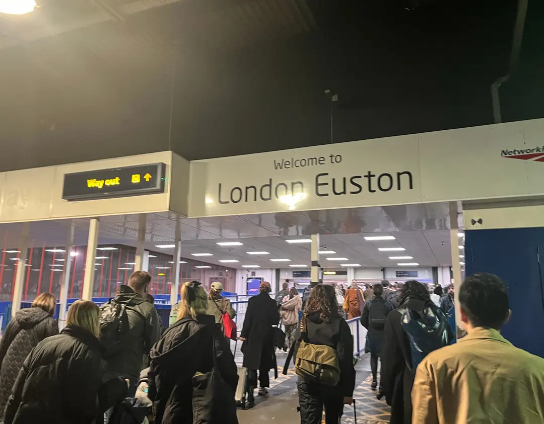 Arriving at Euston