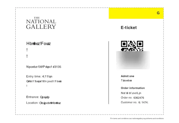 National Gallery Email Ticket