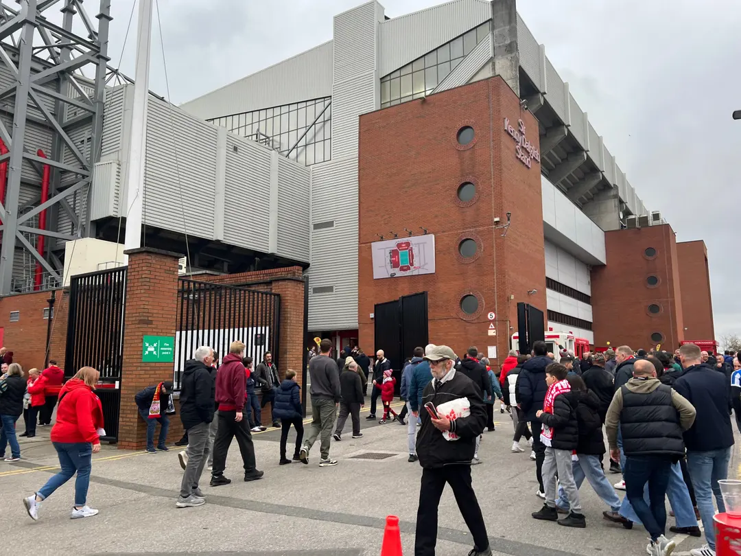 Anfield match day merchandise stalls