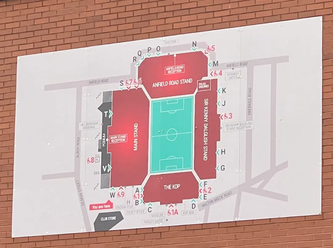 Anfield stadium gate entry guide