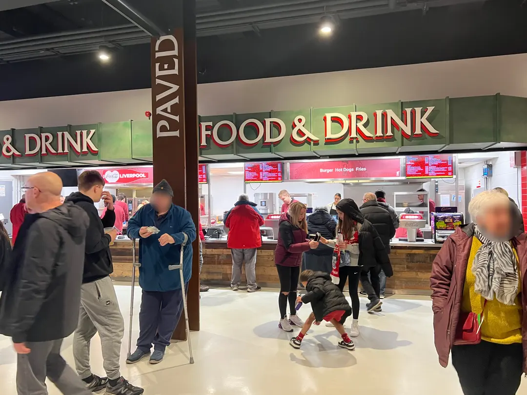 Anfield food counter