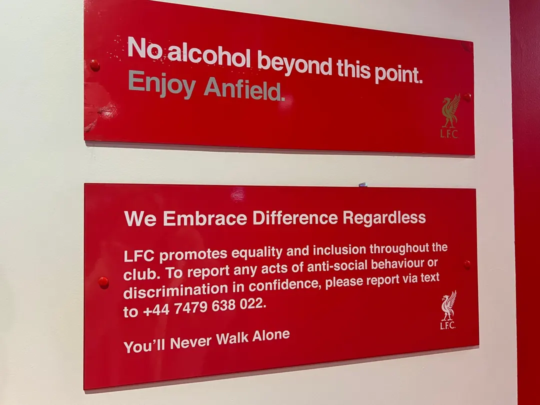 Anfield seating block entry