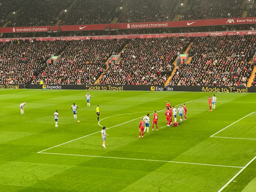 Match action at Anfield