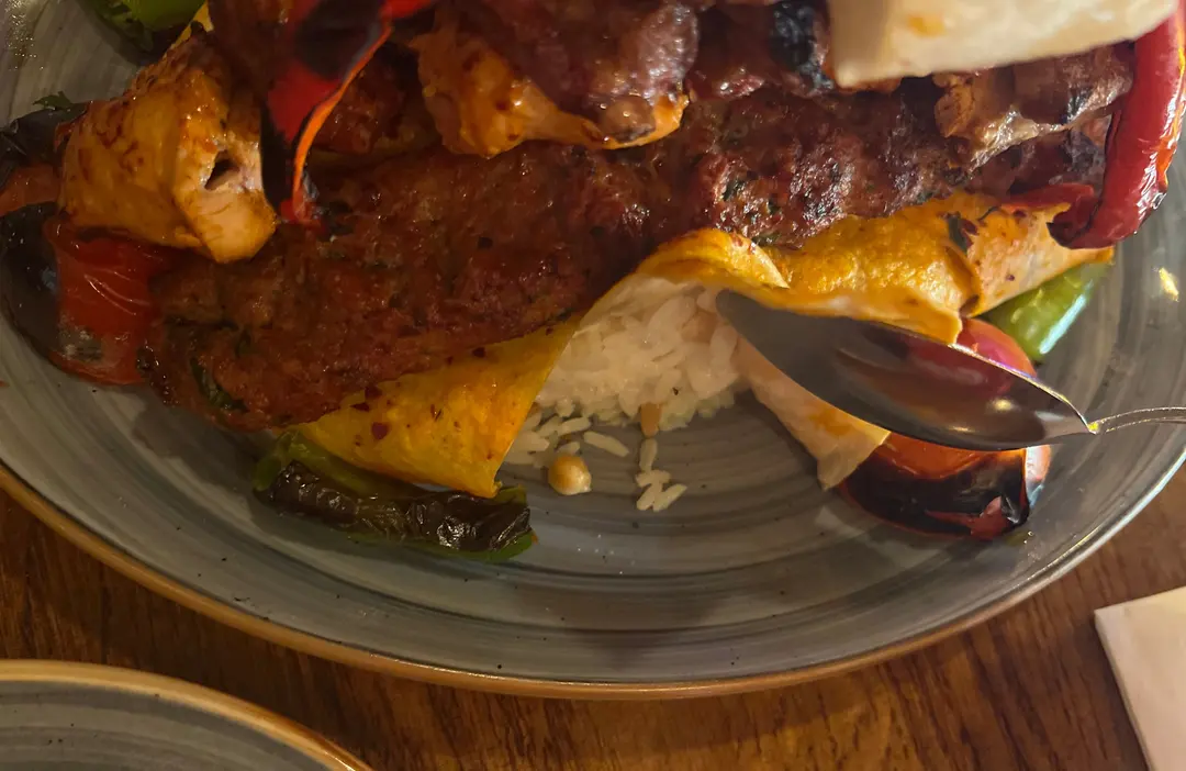 Eating BBQ