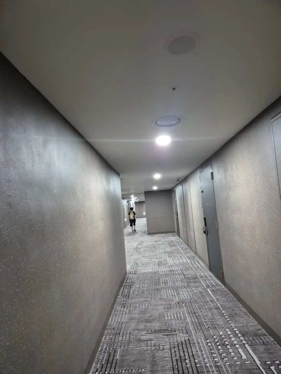 Corridor looking like a modern apartment complex