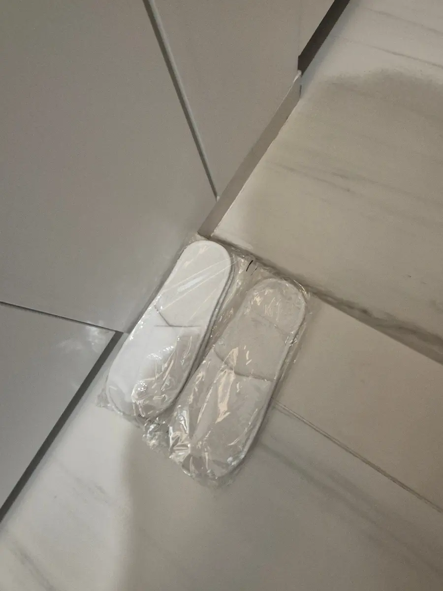 Slippers provided at the entrance