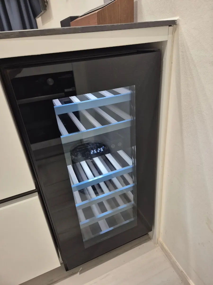 Built-in wine fridge