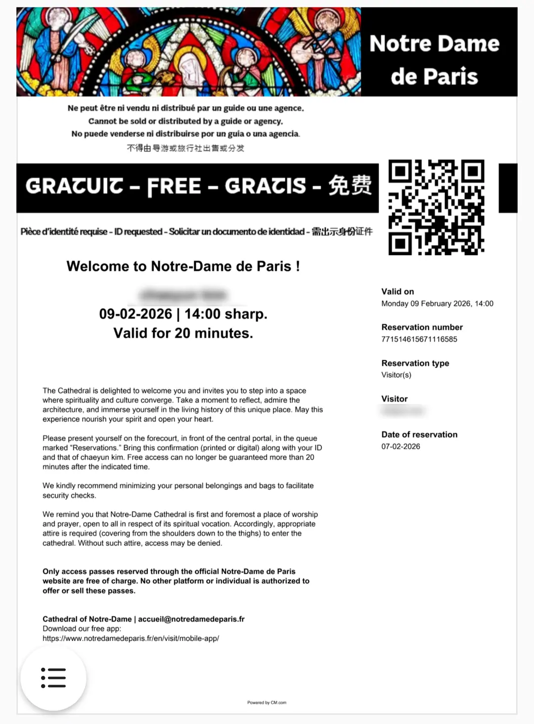 Ticket Confirmation PDF