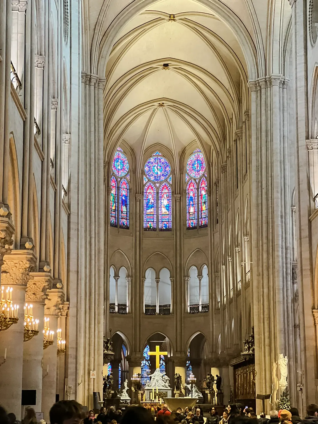 Inside Notre-Dame Nave