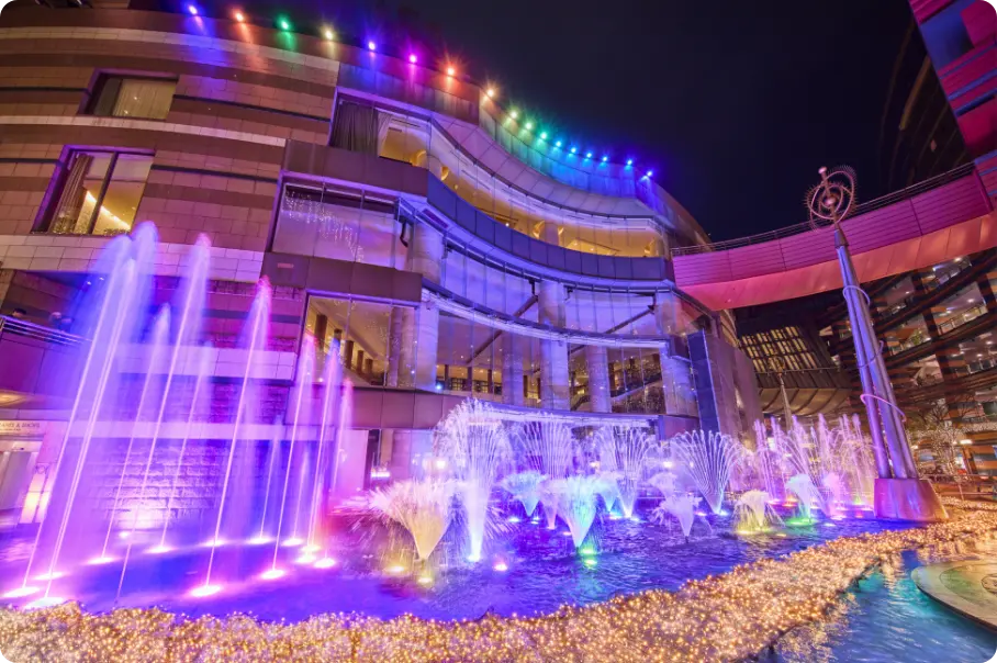 การแสดงน้ำพุที่ Canal City