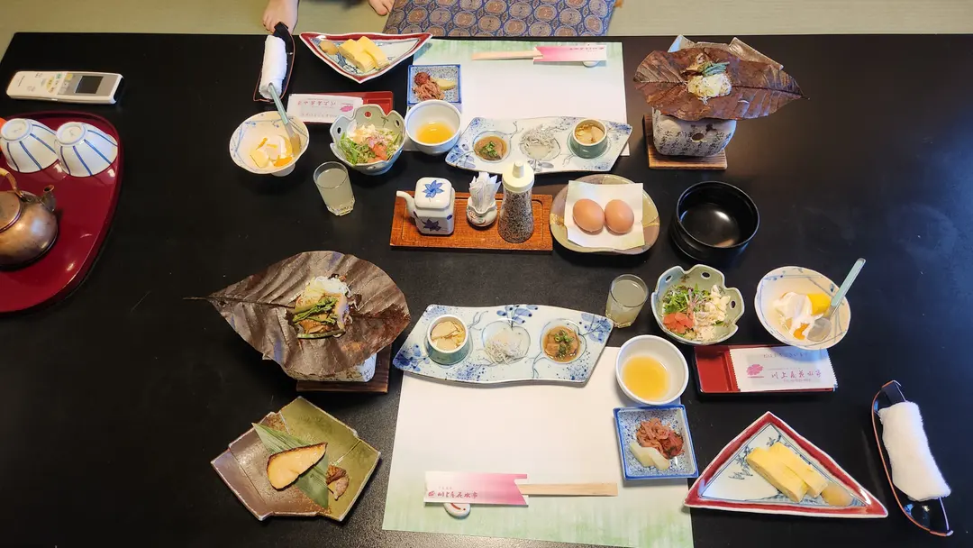 Ryokan Breakfast Table Setting