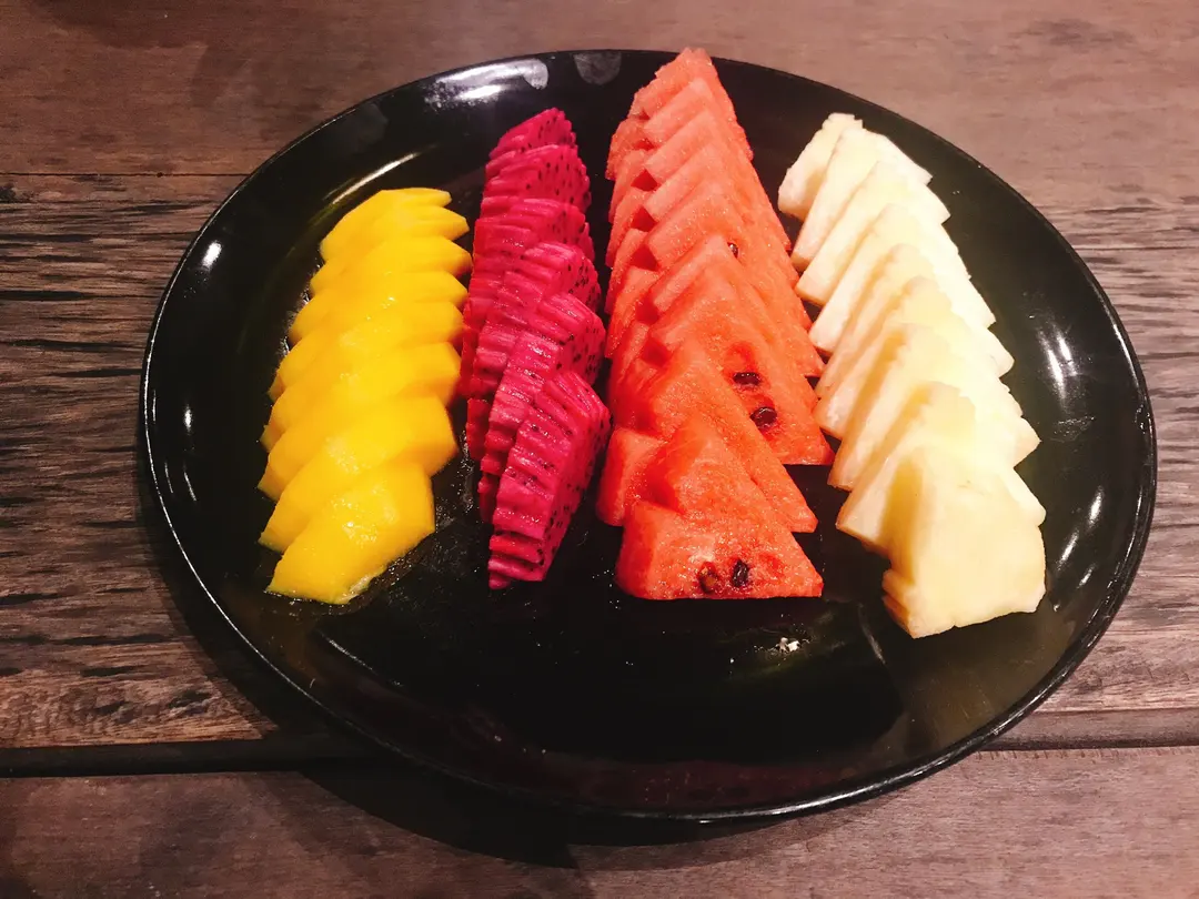 Fresh fruit plate