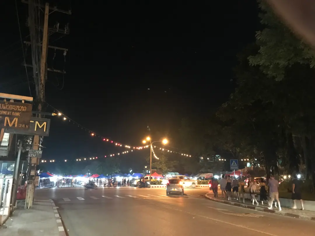 Luang Prabang Night Market stalls