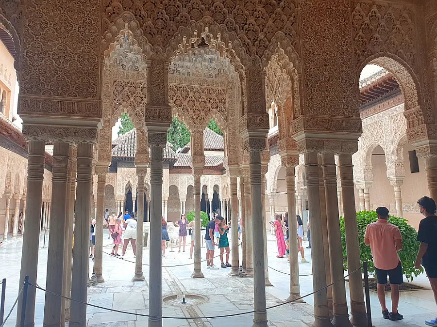 Detail of carved arches