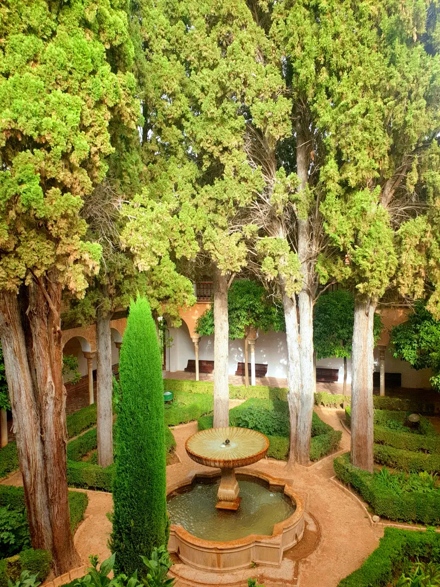View of Albaicin neighborhood from Alhambra