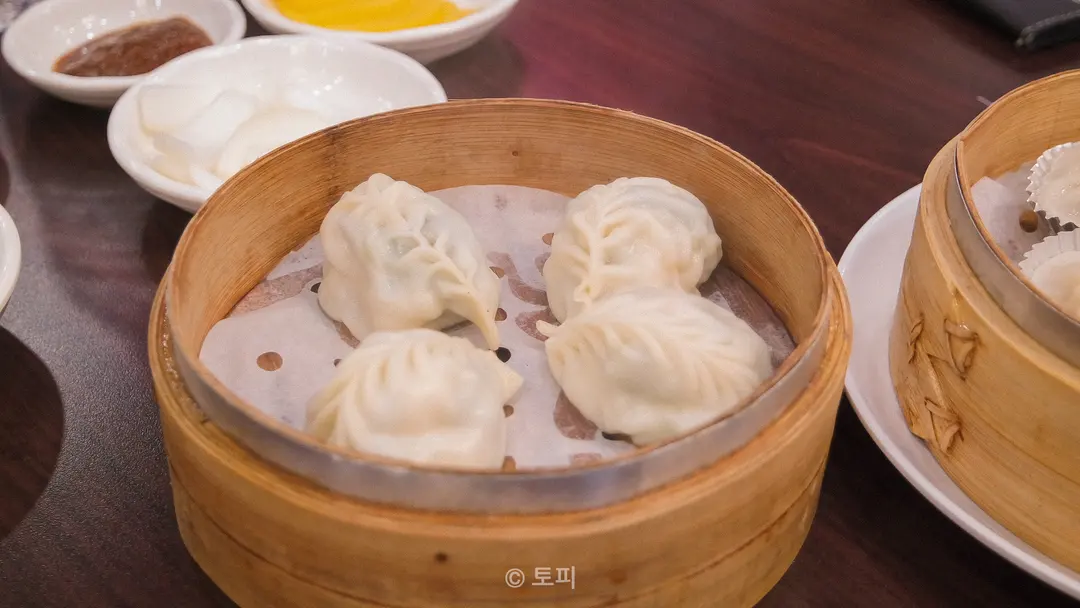 Pork Xiaolongbao close-up
