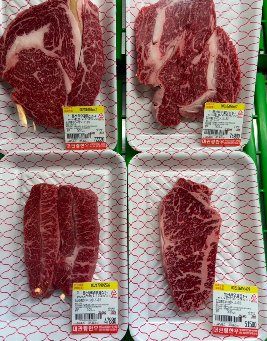 Premium beef cuts