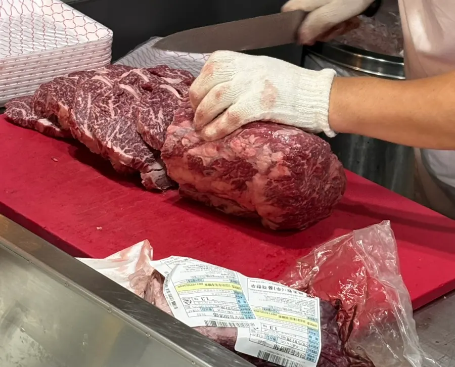 Marbled Hanwoo beef