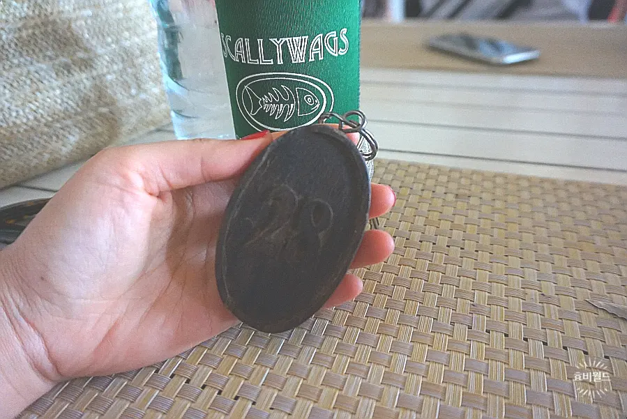 Wooden room key