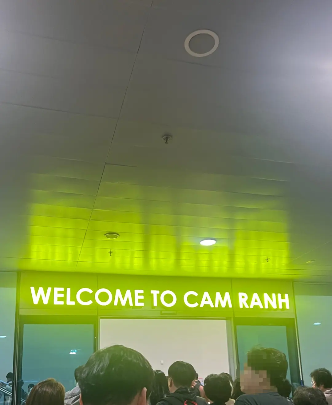 Airport immigration lines