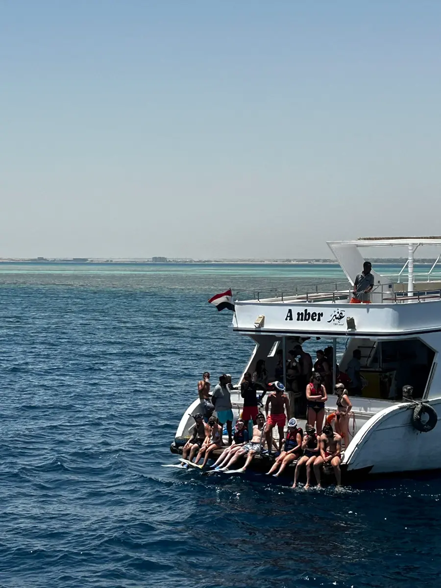 Buffet lunch served on the boat