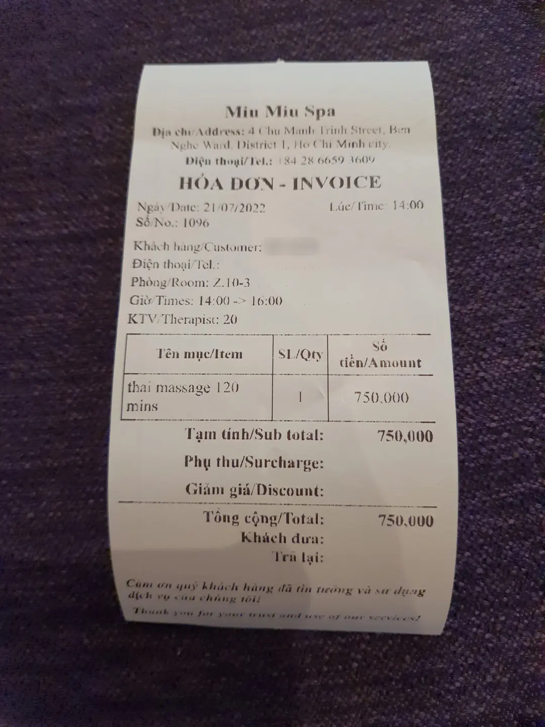 Miu Miu Spa Price List