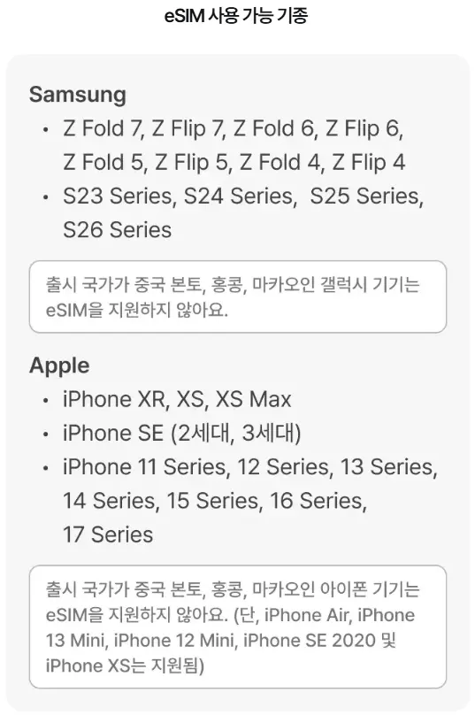 eSIM Compatibility Check