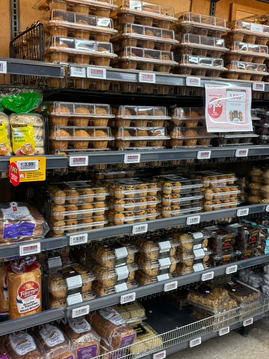 Supermarket Interior with Fresh Goods
