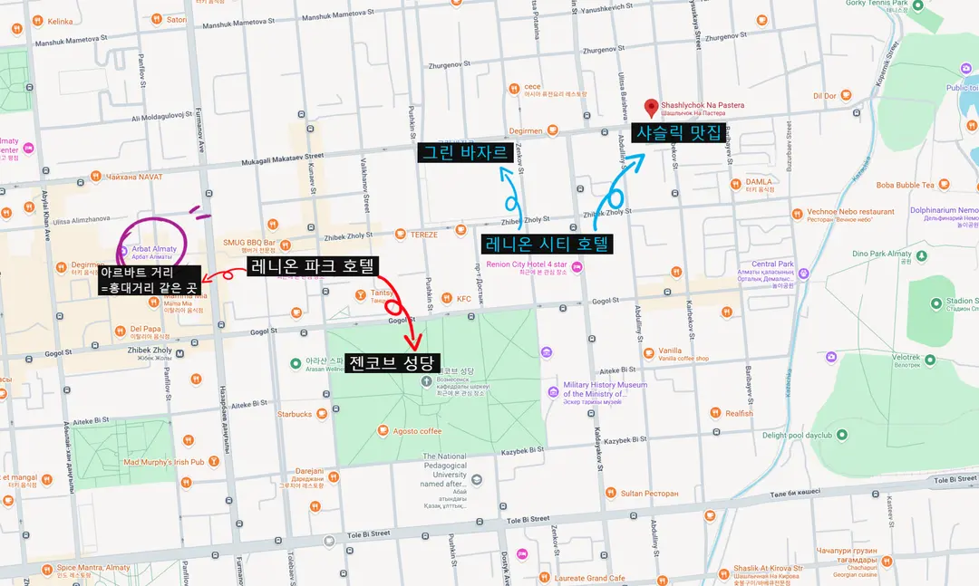 Location comparison between Renion Park and Renion City