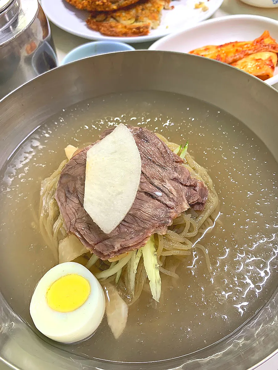冷麺のスープ