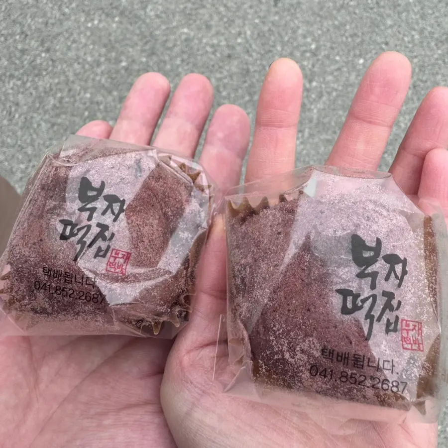 Gongju Buja Tteokjib Chestnut Mochi close up