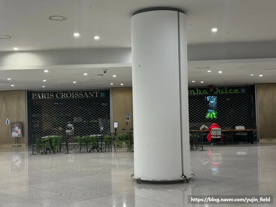 Paris Croissant and Jamba Juice at the first corner