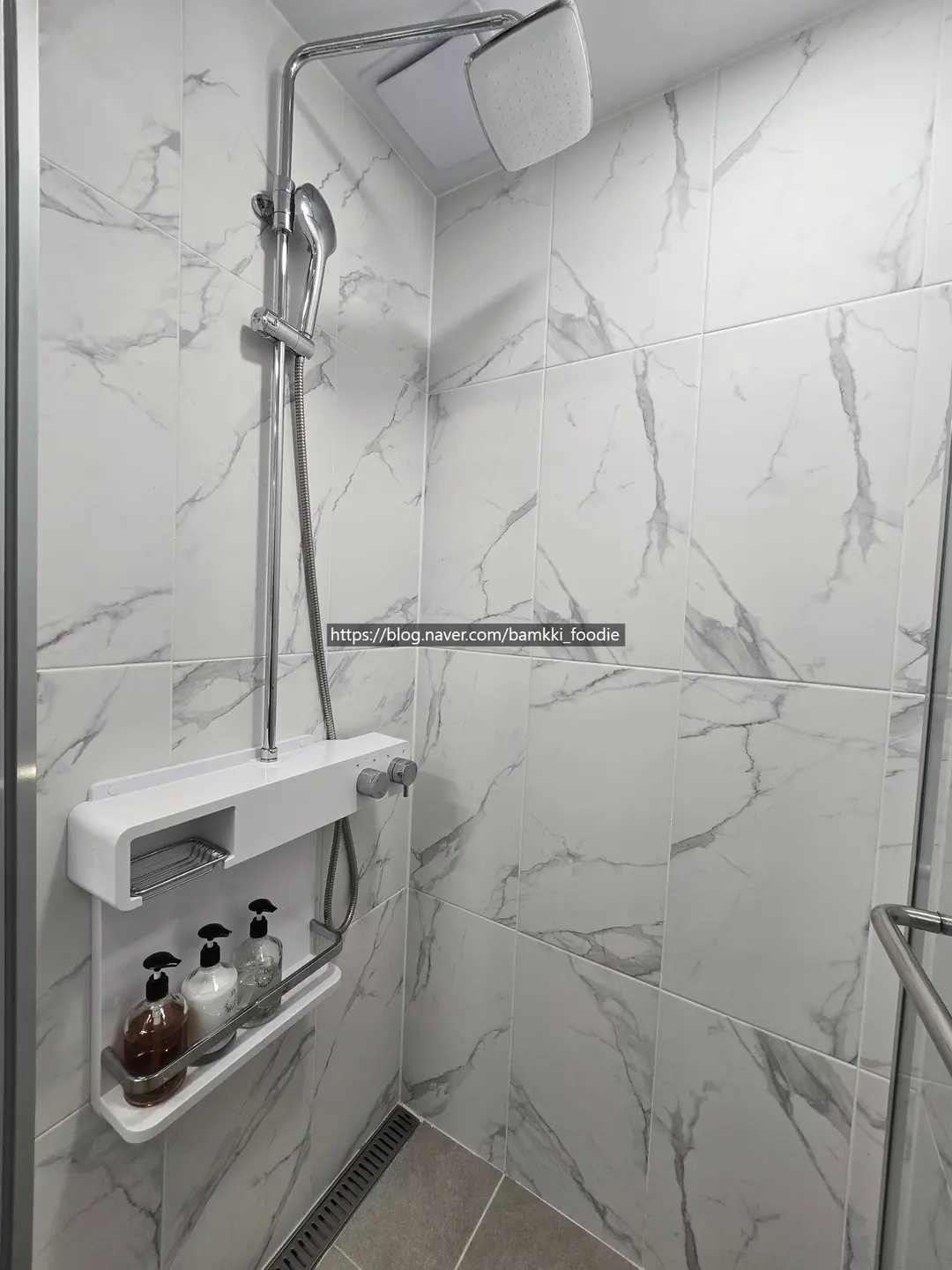Clean shower space