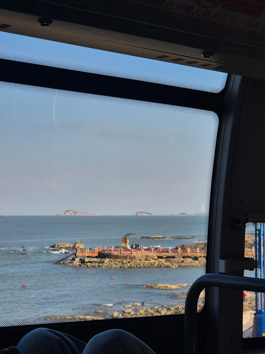 Moon Bay viewed from the bus