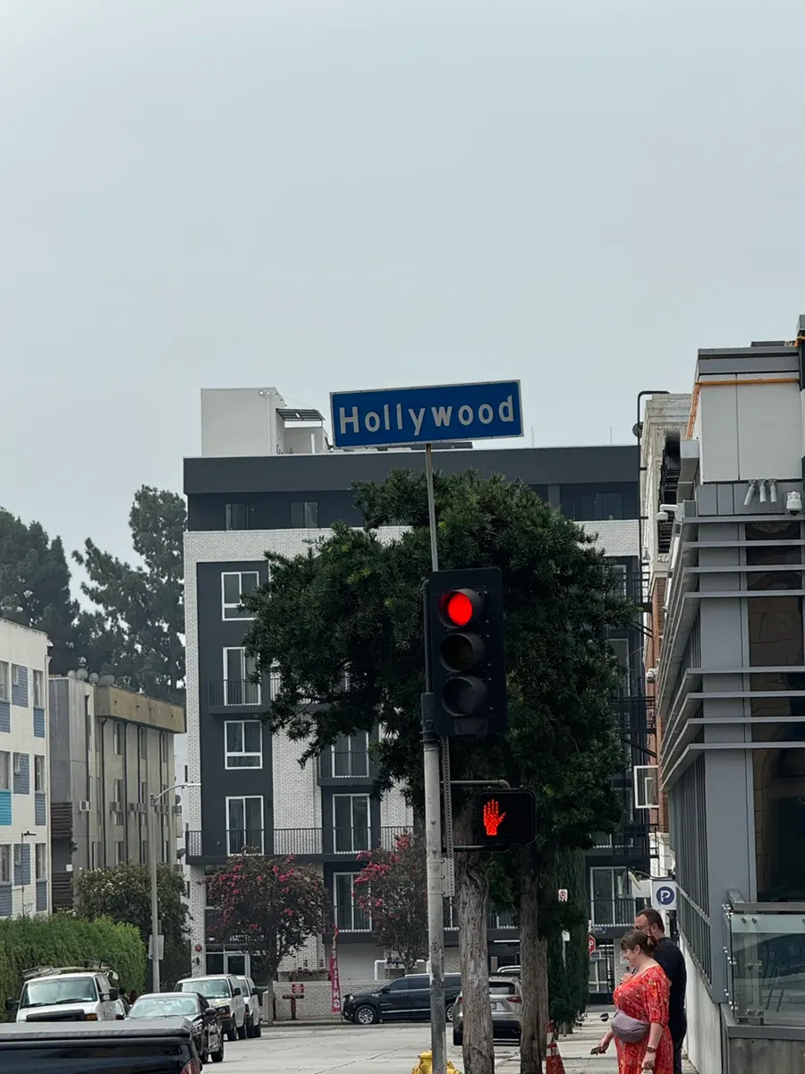 Vibrant Hollywood Walk of Fame